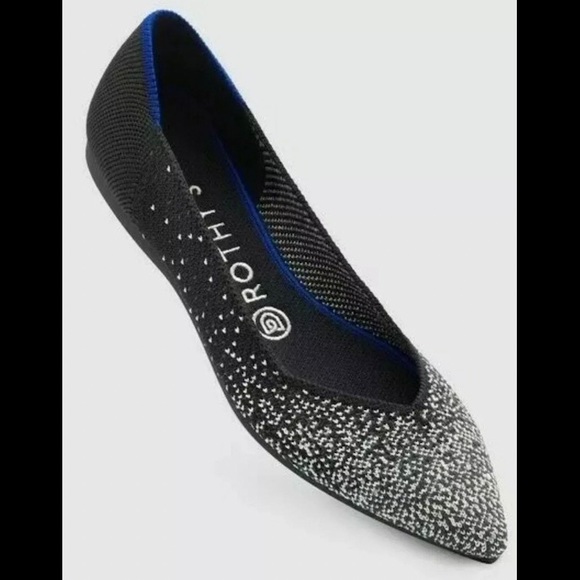 Rothy's Shoes - Rothy’s Slate Metallic The Point Flats